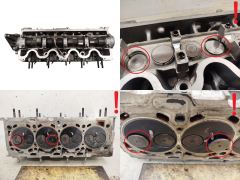 Головка блоку циліндрів Fiat Opel SAAB 55193091 1.9 JTD 8V 4