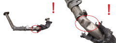 Egr труба 161855 96481236 2.2 HDI Citroen C5 Peugeot