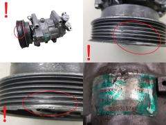 Компресор кондиціонера 8200315744 SD6V12 1416K Sanden Renault 67