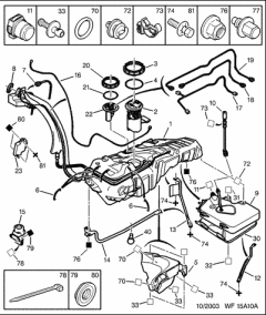 Резервуар для рідини Fap Dpf 1500P9 Peugeot 406 607 2.2HDi