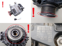 Генератор 045903023A Bosch 0124515022 120A VW AG