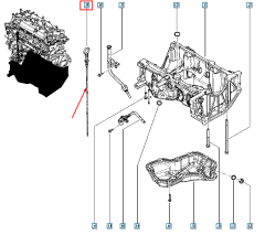 Міра оливи Новий оригінал 111405580R Renault Dacia