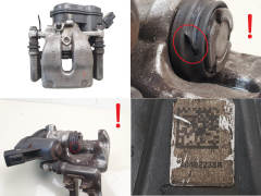 Гальмівний супорт Ліворуч Задня частина TRW 440110344R 440102238R Renault Scenic 4