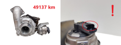 Турбонагнітач 9686120680 GTC1244VZ 1.6 HDI TDCI PSA Ford Volvo 49137 km