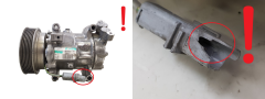 Компресор кондиціонера 8200819568--A SD6V12 1904 Sanden Renault 1000
