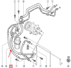 Повітропровід кондиціонера Новий оригінал 8200895919 Renault