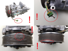 Компресор кондиціонера 9651911180 Sanden SD6C12 1350F Citroen Peugeot