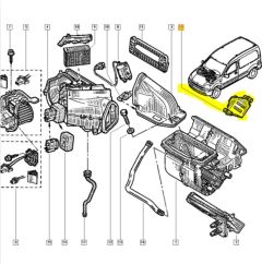 Регулятор комфорту Оригінал Renault Kangoo 8200095112