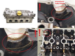 Головка блоку циліндрів 1640 7701475605 2.0 16v Turbo Renault 8200295888 S6