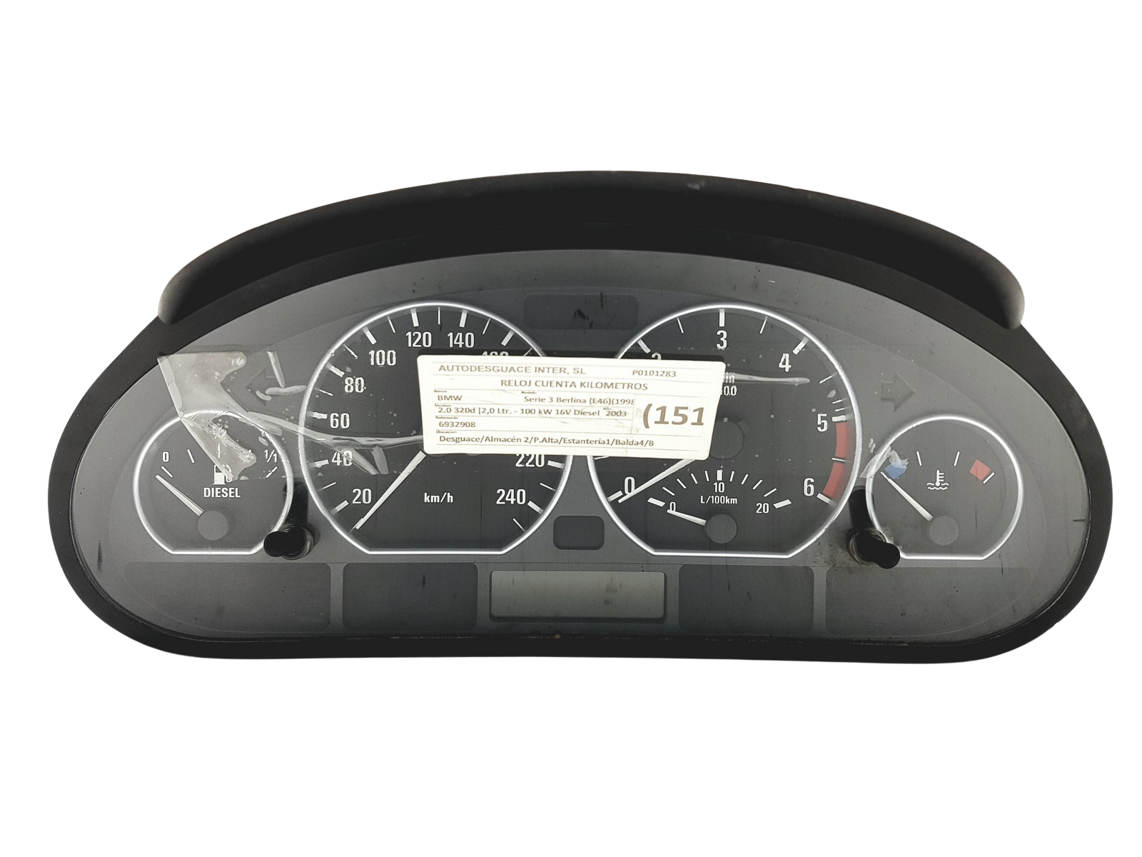 Лічильник BMW 3 E46 6211 6932908 0263639128 51409 main product photo