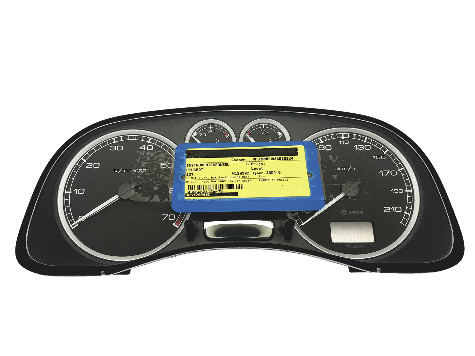 Лічильник Peugeot 307 9651299480 E 01 48987 main product photo