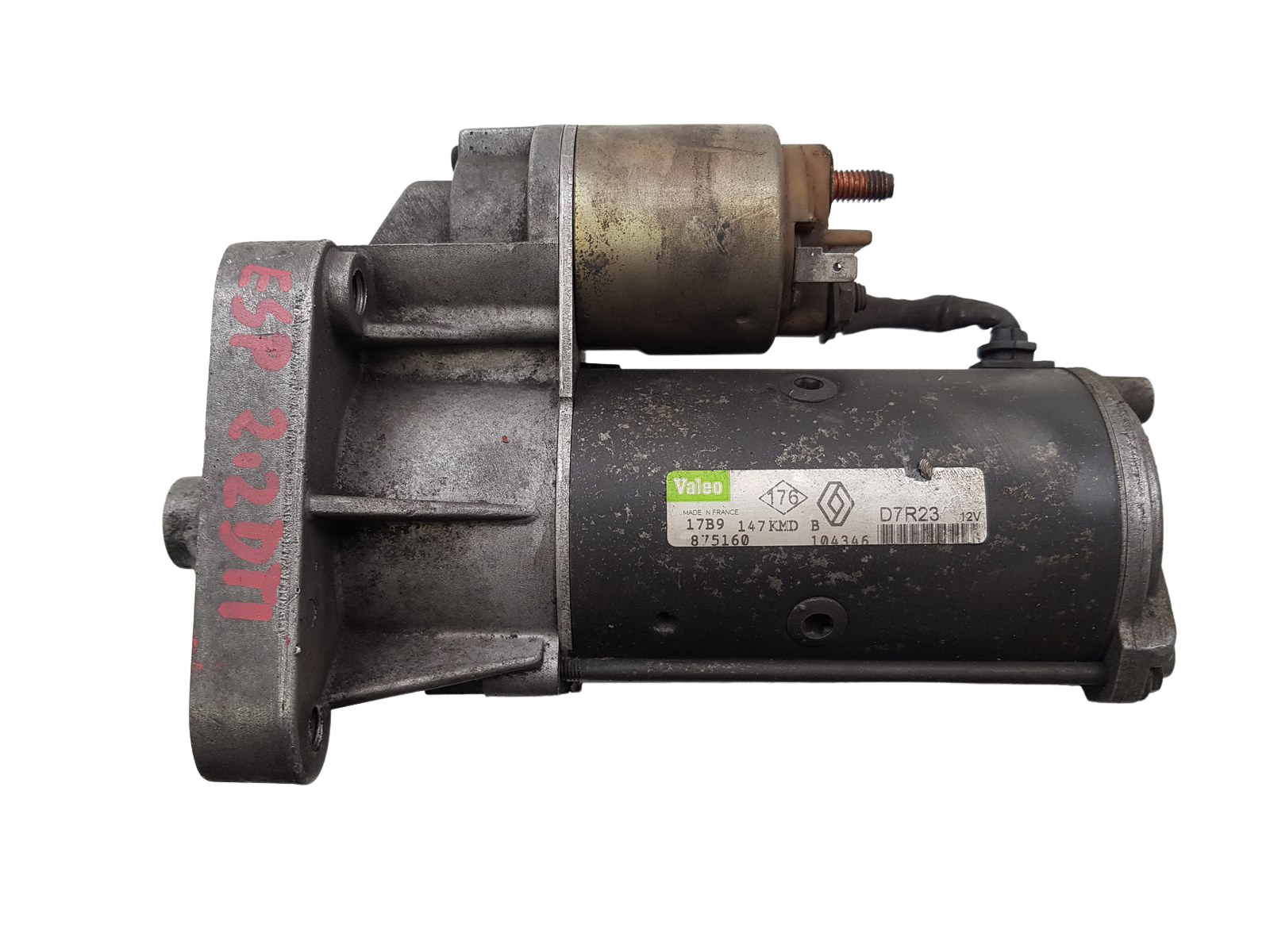 Стартерний двигун Renault 7700104346 D7R23 2.2 D Valeo 1253 main product photo