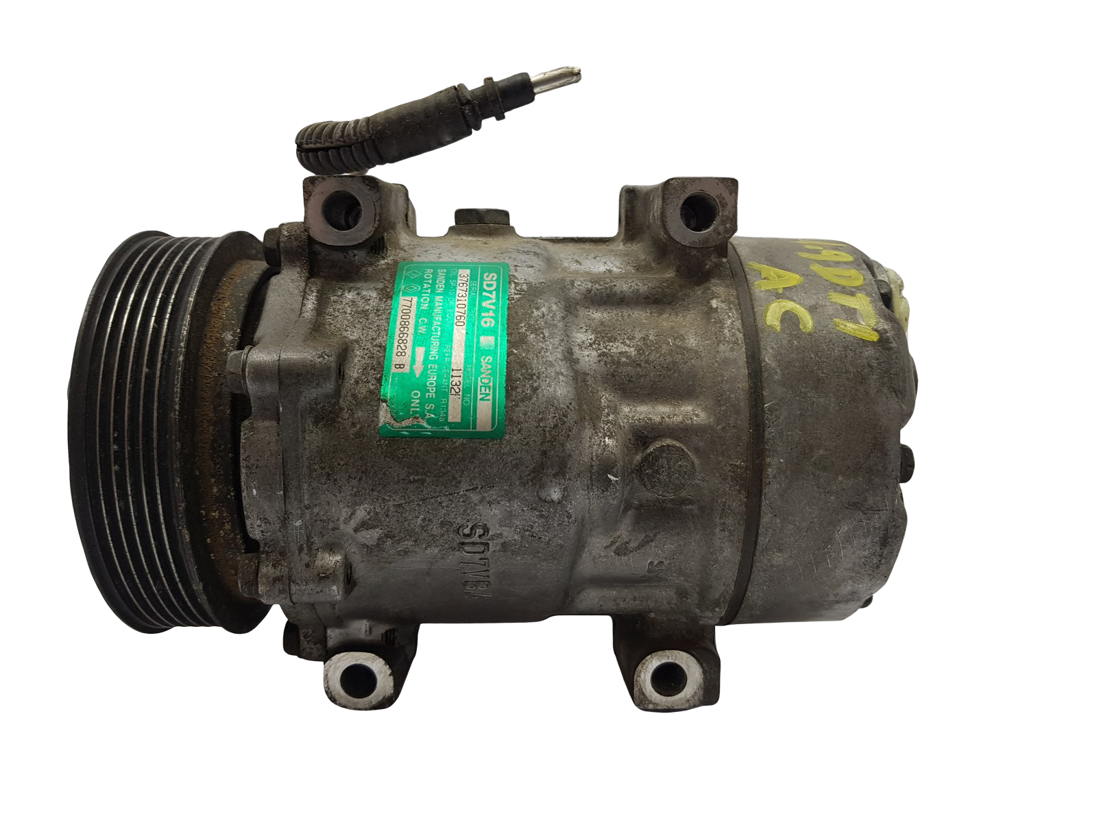 Компресор кондиціонера Renault Scenic I 7700866828 SD7V16 1132F Sanden 6997 main product photo