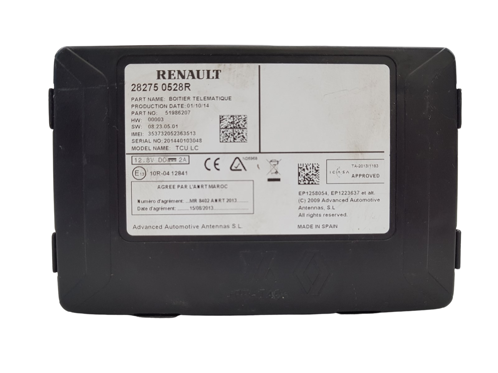 Модуль водія TCU LC Renault Megane 3 282750528R main product photo