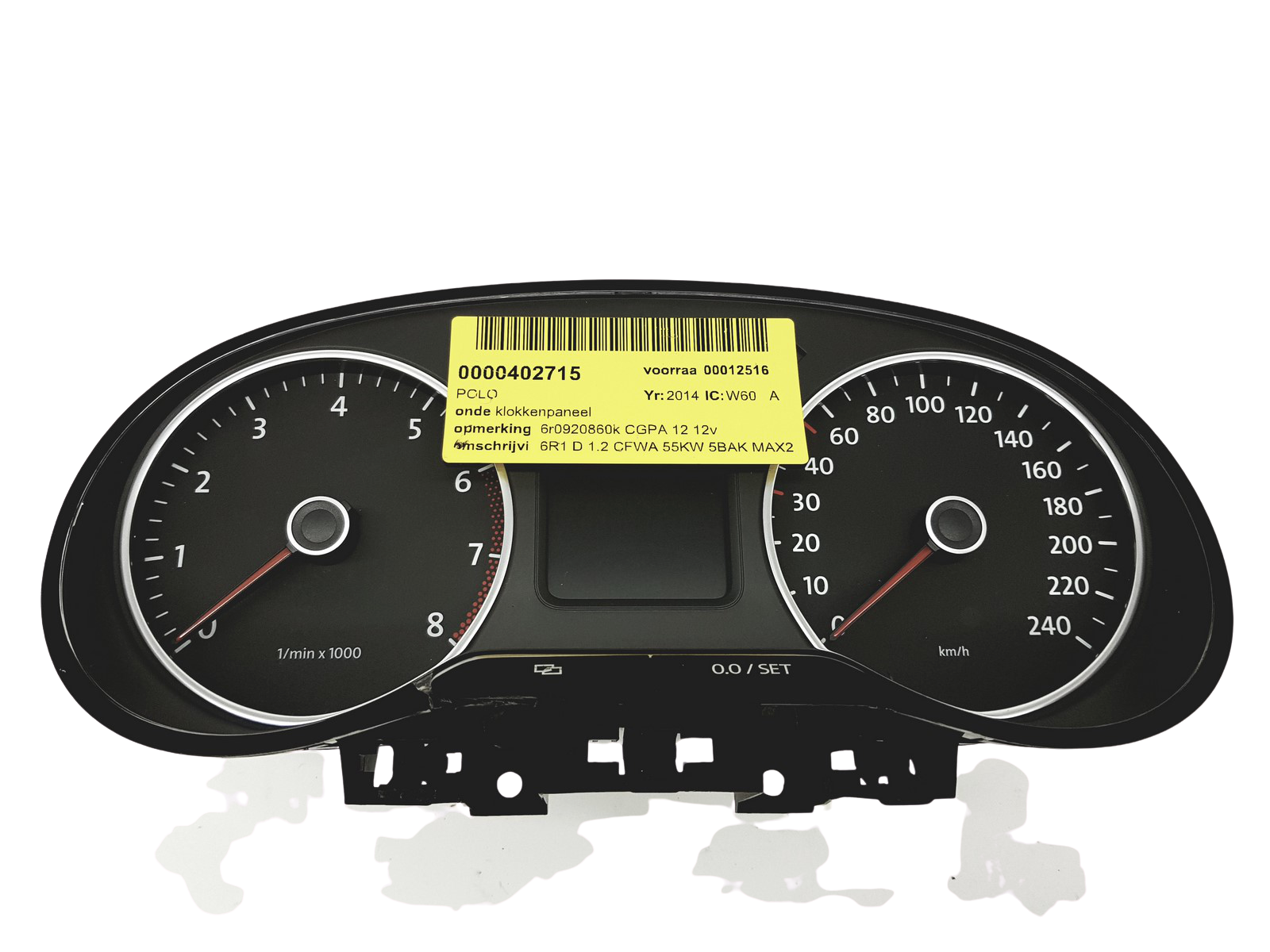 Тахометр VW Polo 6R 6R0920860K A2C34588200 VDO main product photo