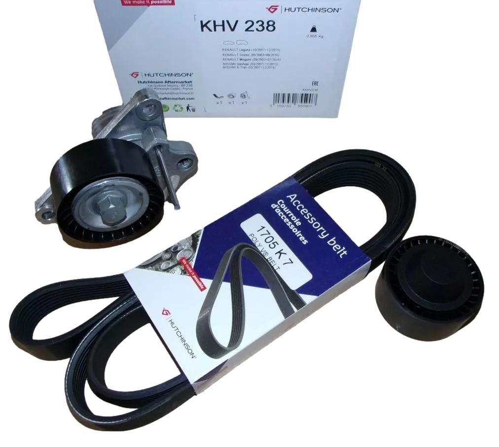 Натягувач ременя Робіть Renault KHV238 7701476644 Hutchinson main product photo