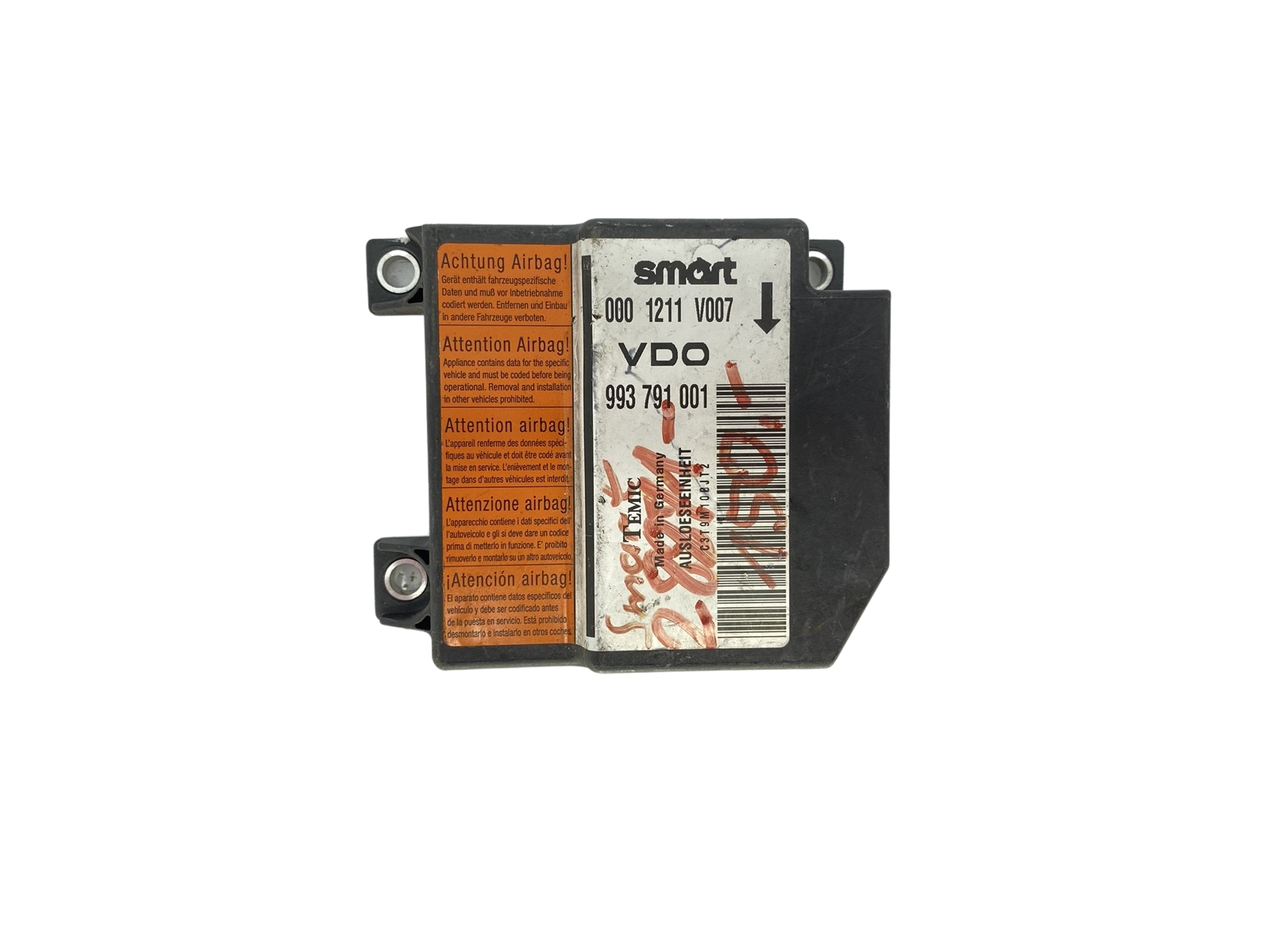 Модуль водія Airbag 993791001 0001211V007 Smart VDO Temic 58319 main product photo